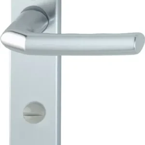 HOPPE Kurzschildgarnitur Birm.1117/202KP/AP Alu.F1 SK/OL eck.Drückergrt - 2614225
