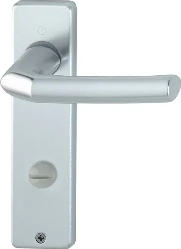 HOPPE Kurzschildgarnitur Birm.1117/202KP/AP Alu.F1 SK/OL eck.Drückergrt - 2614225