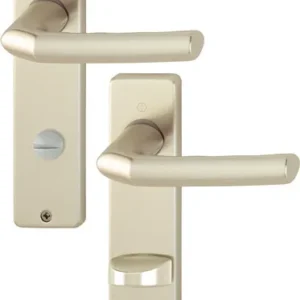 HOPPE Kurzschildgarnitur Birm.1117/202KP/AP Alu.F2 SK/OL eck.Drückergrt - 2572328
