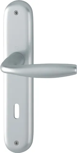 HOPPE Langschildgarnitur NY 1810/273P Alu.F1 OB 72mm DIN L/R - 3272909