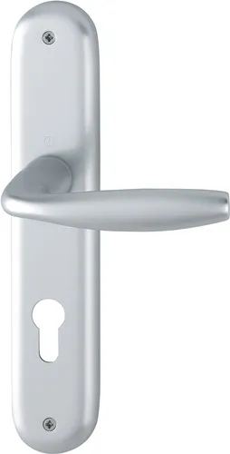HOPPE Langschildgarnitur NY 1810/273P Alu.F1 PZ 72mm DIN L/R - 3272925