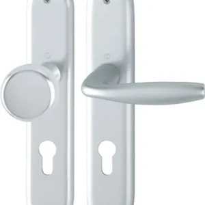 HOPPE Langschildgarnitur NY 53/273P/1810 Alu.F1 PZ 72mm DIN L/R - 3272976