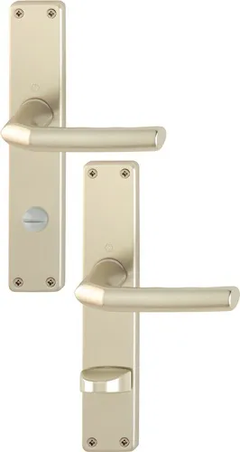HOPPE Langschildgarnitur Birm.1117/202SP Alu.F2 SK/OL 78mm DIN L/R - 2534073