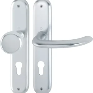 HOPPE Langschildgarnitur Mar.53/273P/1138 Alu.F1 PZ 72mm DIN L/R - 2785761