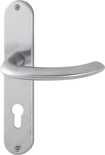 HOPPE Langschildgarnitur Mar.E1138Z/302 VA F69 PZ 72mm DIN L/R - 3042556