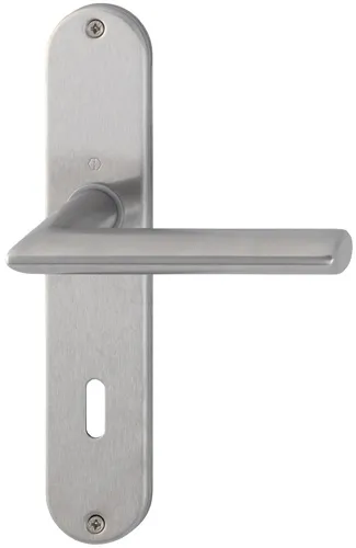 HOPPE Langschildgarnitur Stock.E1140Z/302 VA F69 OB 72mm DIN L/R - 3042724