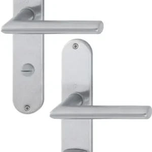 HOPPE Langschildgarnitur Stock.E1140Z/302 VA F69 SK/OL 78mm DIN L/R - 3042732