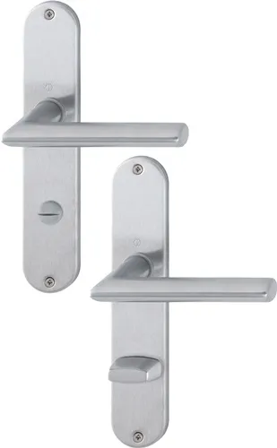 HOPPE Langschildgarnitur Stock.E1140Z/302 VA F69 SK/OL 78mm DIN L/R - 3042732