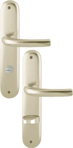 HOPPE Langschildgarnitur Tôkyô 1710/273P Alu.F2 SK/OL 78mm DIN L/R - 2805339