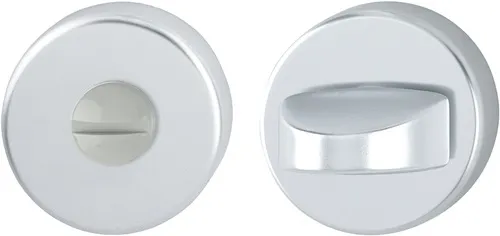 HOPPE Schlüsselrosetten-Paar 42KVS Alu.F1 Schildst.9mm SK/OL rd - 6988612