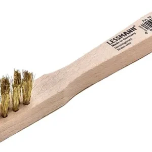 Lessmann Zündkerzenbürste L.150mm 0,15mm Messingdraht gewellt 3-reihig Btl - 125211