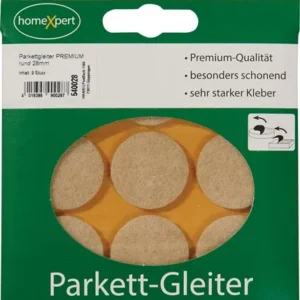 Parkettgleiter Premium 28mm Filz natur rd.selbstkl. - 540028