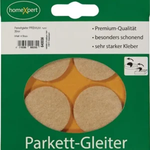 Parkettgleiter Premium 35mm Filz natur rd.selbstkl. - 540035