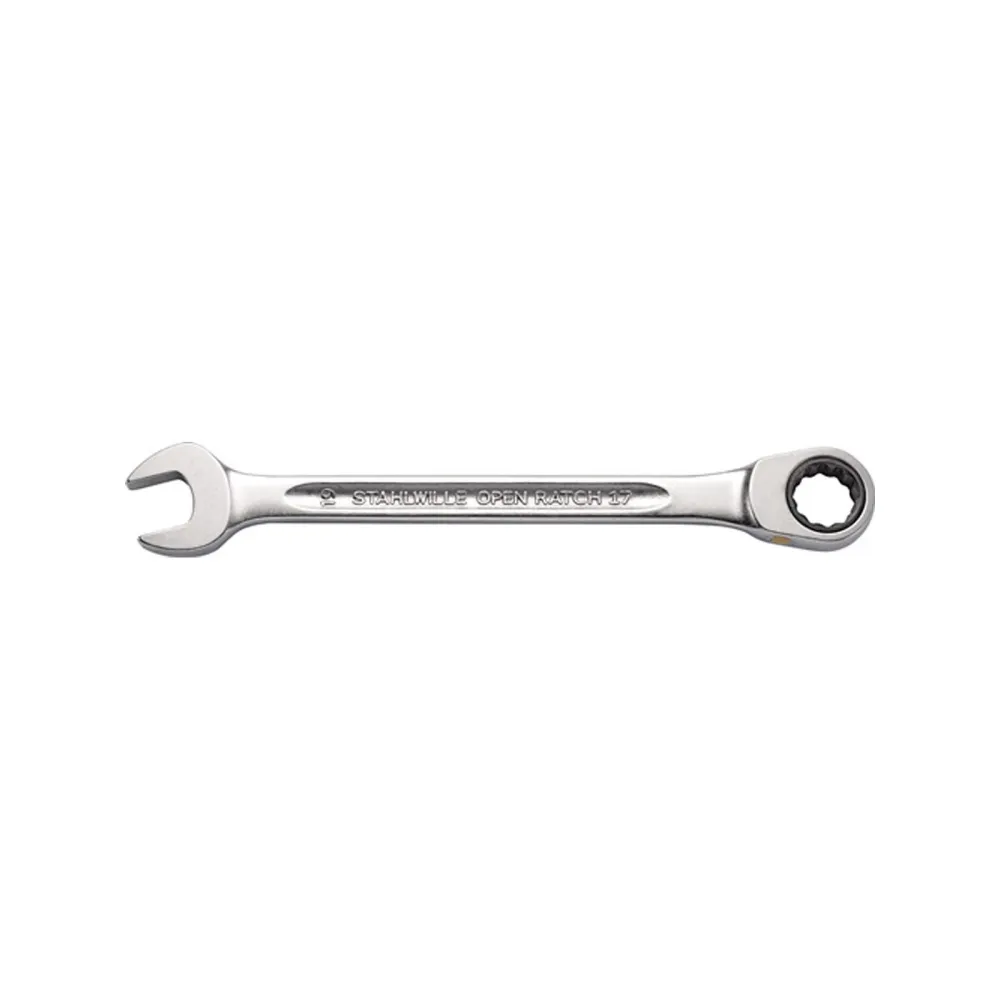STAHLWILLE Maulringratschenschlüssel 17F SW 17mm L.229mm - 40171717