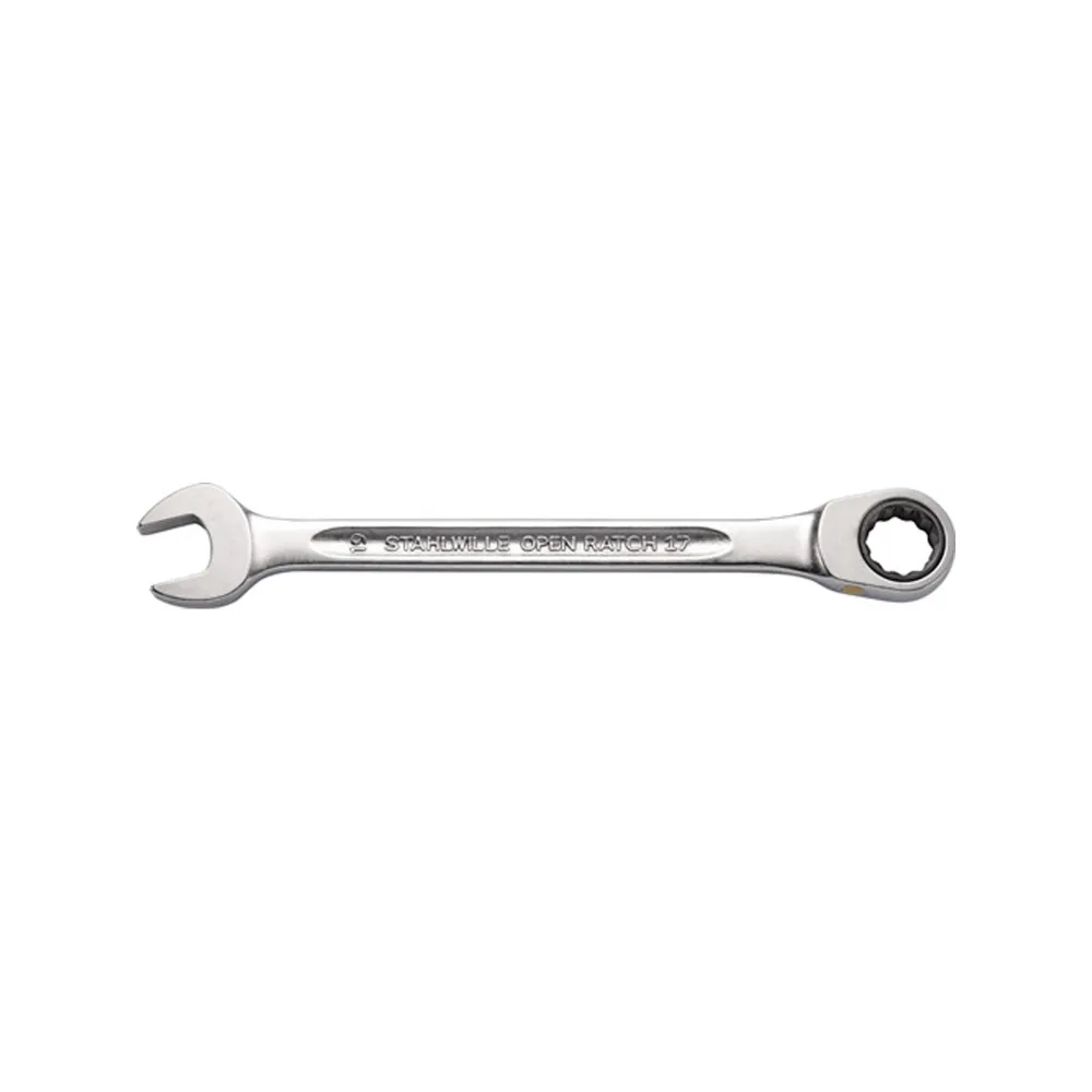 STAHLWILLE Maulringratschenschlüssel 17F SW 19mm L.252mm - 40171919