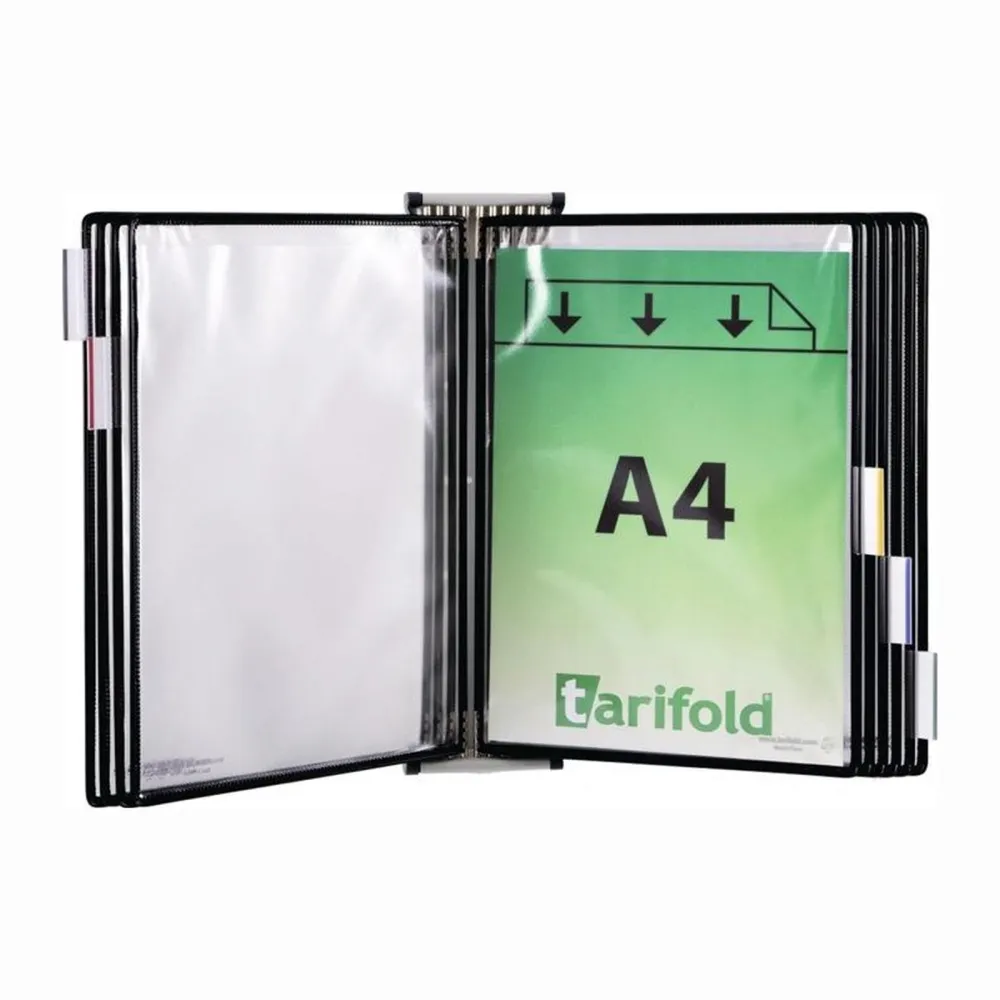 tarifold Wandhalter 5 Sichttafeln schwarz - 416167