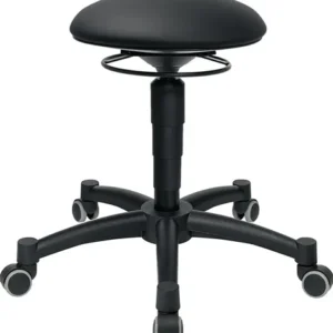 TOPSTAR Drehhocker Body Balance m.Rl.Kunstlederpolster schwarz Sitz-H.420-550mm - BAL10D10H