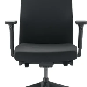 TREND OFFICE Bürodrehstuhl m.Synchrontechnik schwarz 410-520mm m.Armlehnen Trgf.110kg - 9248sy2