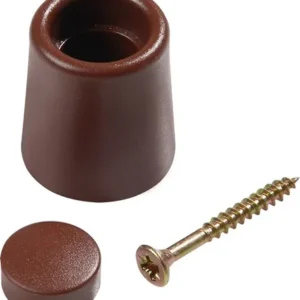 Türpuffer Ø 29 mm H.35 mm braun Dübelmontage (25 Stk.) - 501503