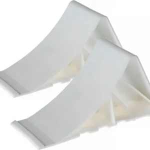 Unterlegkeil-Set Hartplastik L350xB140xH90mm G.0,48kg weiß - 11034