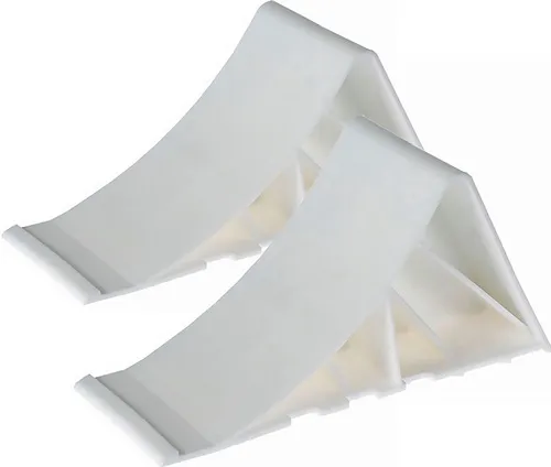 Unterlegkeil-Set Hartplastik L350xB140xH90mm G.0,48kg weiß - 11034