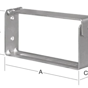 VORMANN Leiter- u.Gerätehalter L.200mm H.90mm B.40mm - 001440200Z