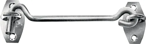 VORMANN Sturmhaken L.120 mm Stahl blau verzinkt mit Ösenplatte zum Aufschrauben - 000083120Z