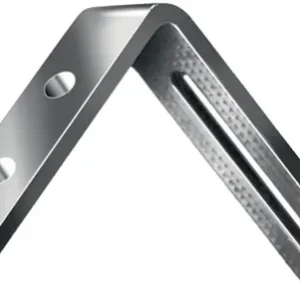 VORMANN Verstellwinkel L.80x65 mm B.20 mm S.4 mm Stahl roh blau verzinkt - 000178080Z