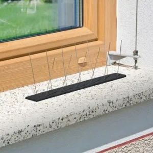 WINDHAGER Vogel- und Taubenabwehr Starter Set Schutz bis 1 m 36 Spikes Kunststoff - 7120