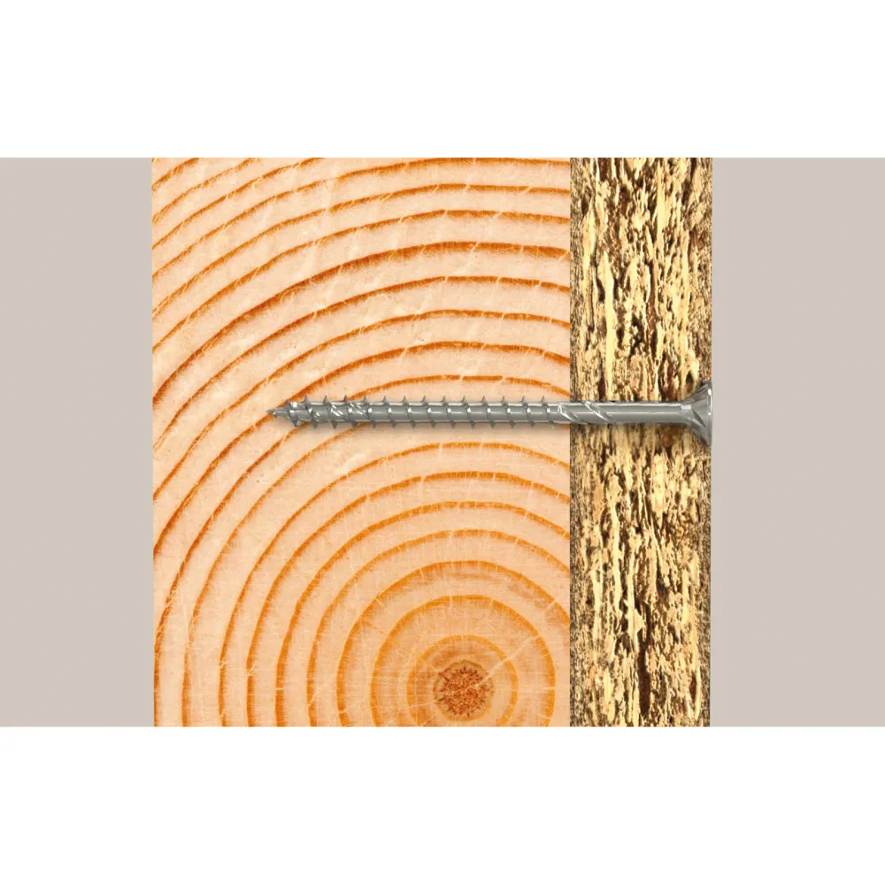 Fischer 200x Power-Fast II FPF II CTP 4 x 35 mm BC Senkkopf mit Innenstern TX20 Teilgewinde galvanisch verzinkt blau passi...