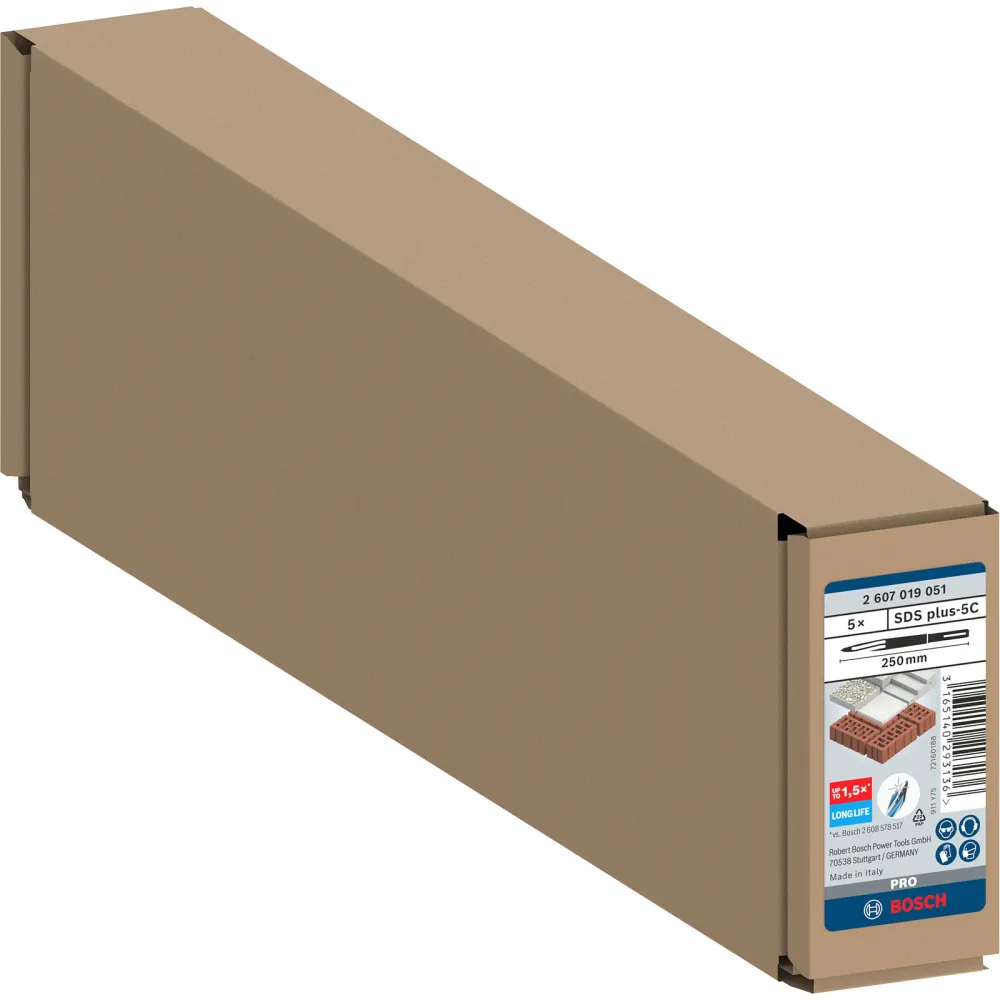 Bosch PRO SDS plus-5C Spitzmeißel-Set 250 mm - 2607019051