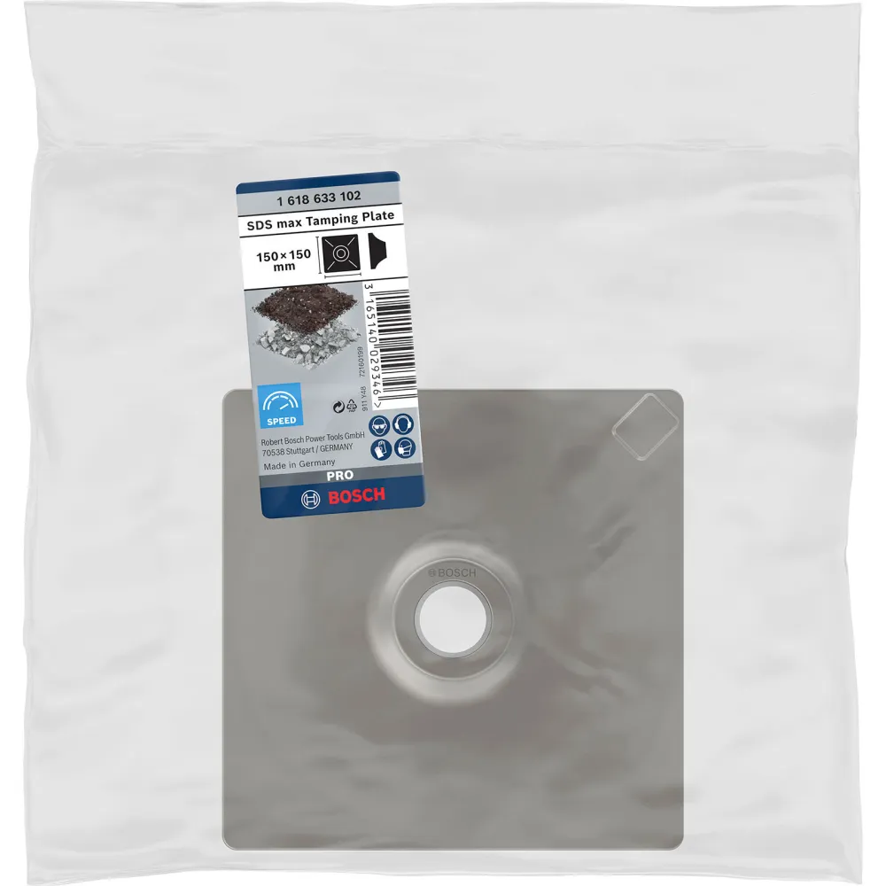 Bosch PRO SDS max Tamping Plate 150 mm - 1618633102