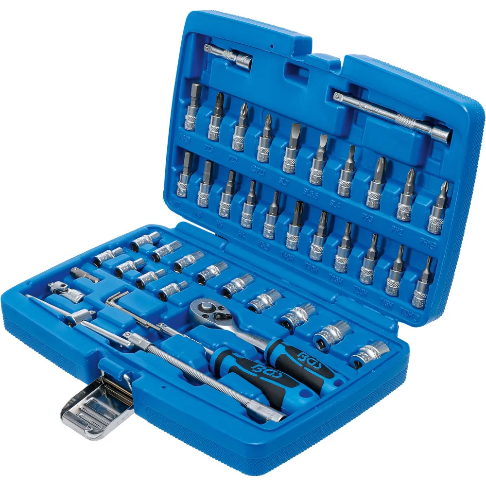 BGS Steckschlüssel-Satz Antrieb 6,3 mm (1/4") 46tlg. - 2146