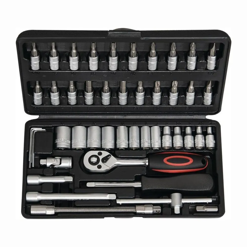 Now Steckschlüsselsatz 45tlg. 1/4″ SW 4-14 mm Anzahl Zähne 72 6-kant - S4000802099