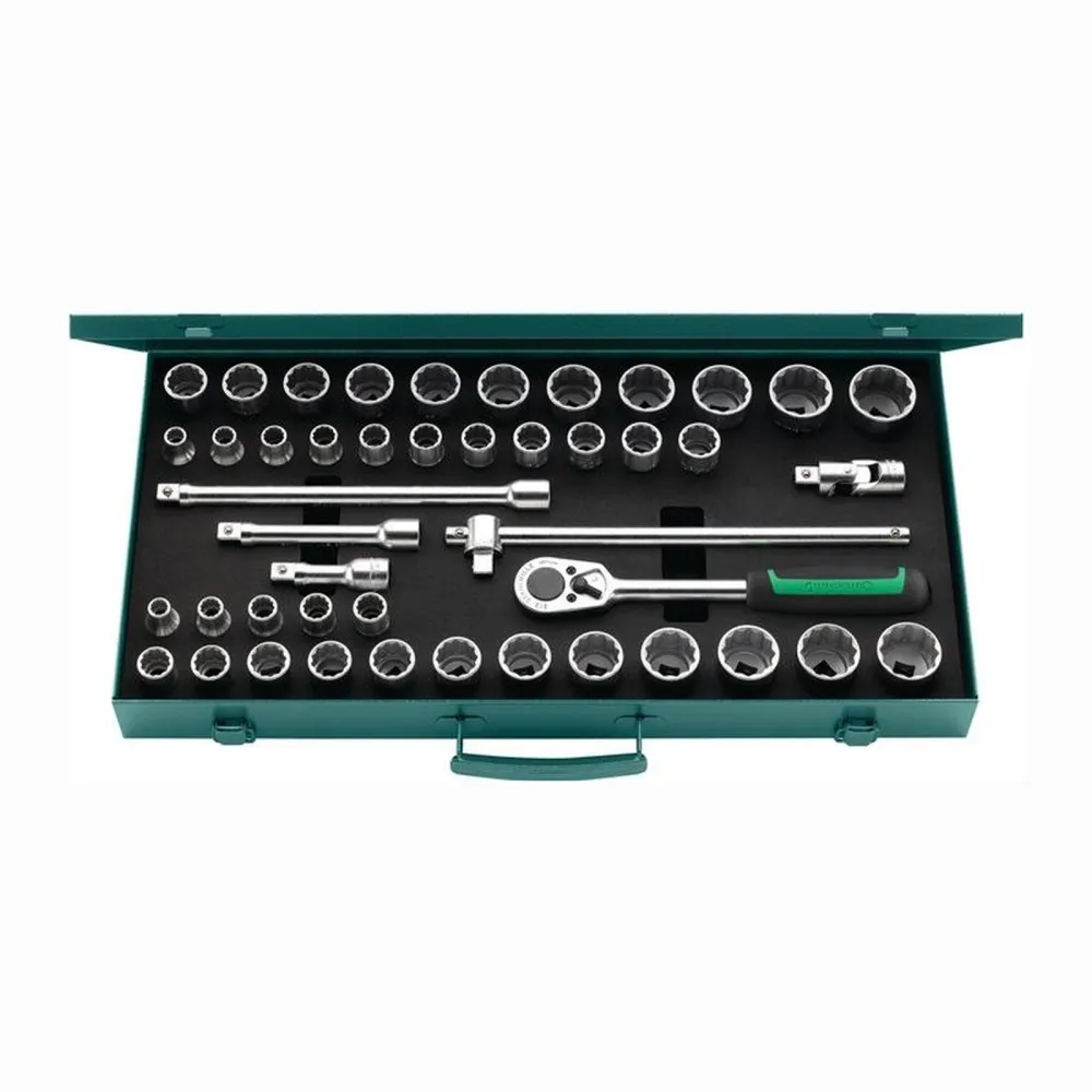 Stahlwille Steckschlüsselsatz 50Ma/39/6 N 45tlg. 1/2″ SW 10-13 mm 3/8-1 1/4″ Anzahl Zähne 36 12-kant - 96030140