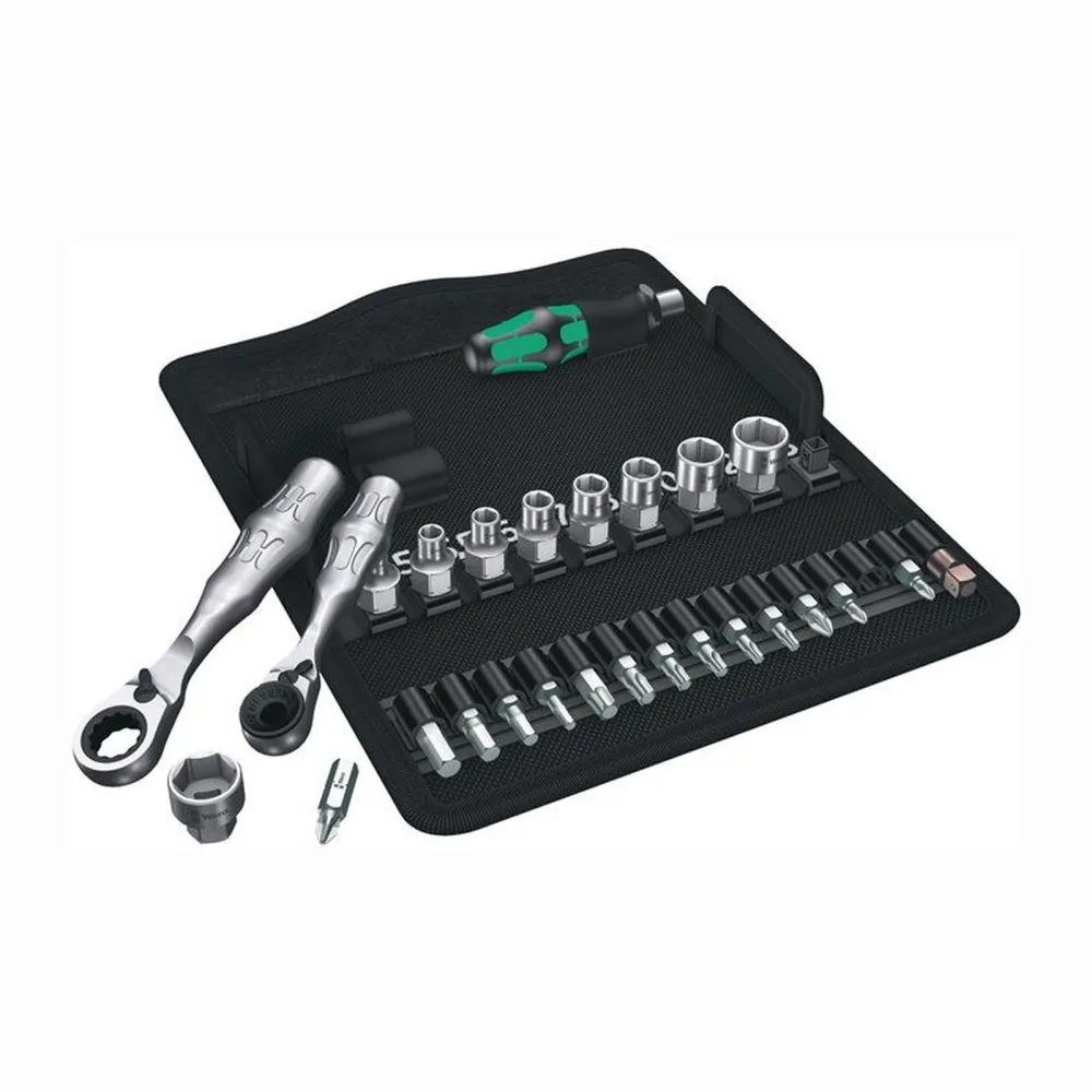 Wera Steckschlüsselsatz KK Zyklop Mini 2 27tlg. 1/4″ SW 4-13 mm Anzahl Zähne 60/60 6-kant - 5135918001
