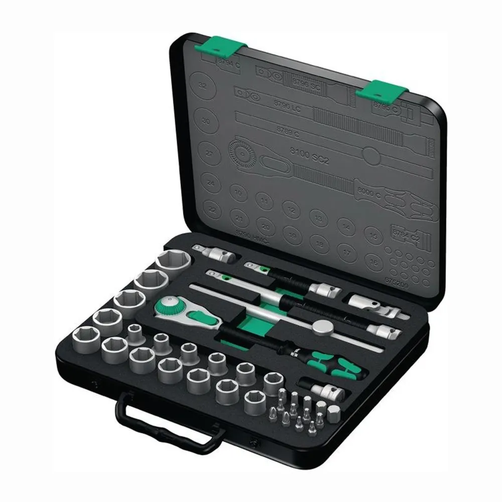Wera Steckschlüsselsatz Zyklop Speed 37tlg. 1/2″ SW 10-32 mm Anzahl Zähne 72 6-kant - 5003645001