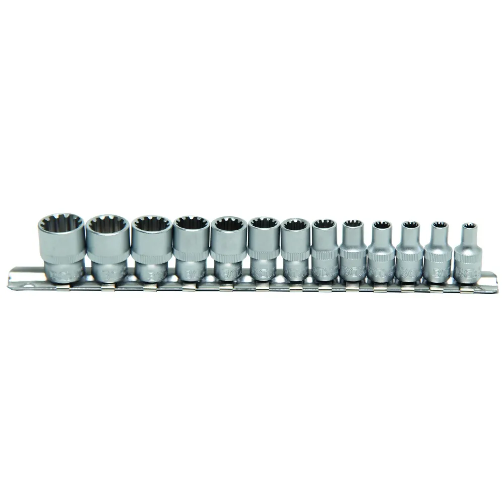 BGS 13tlg. Gear Lock Steckschlüssel-Einsätze 6,3 mm (1/4") - 2150