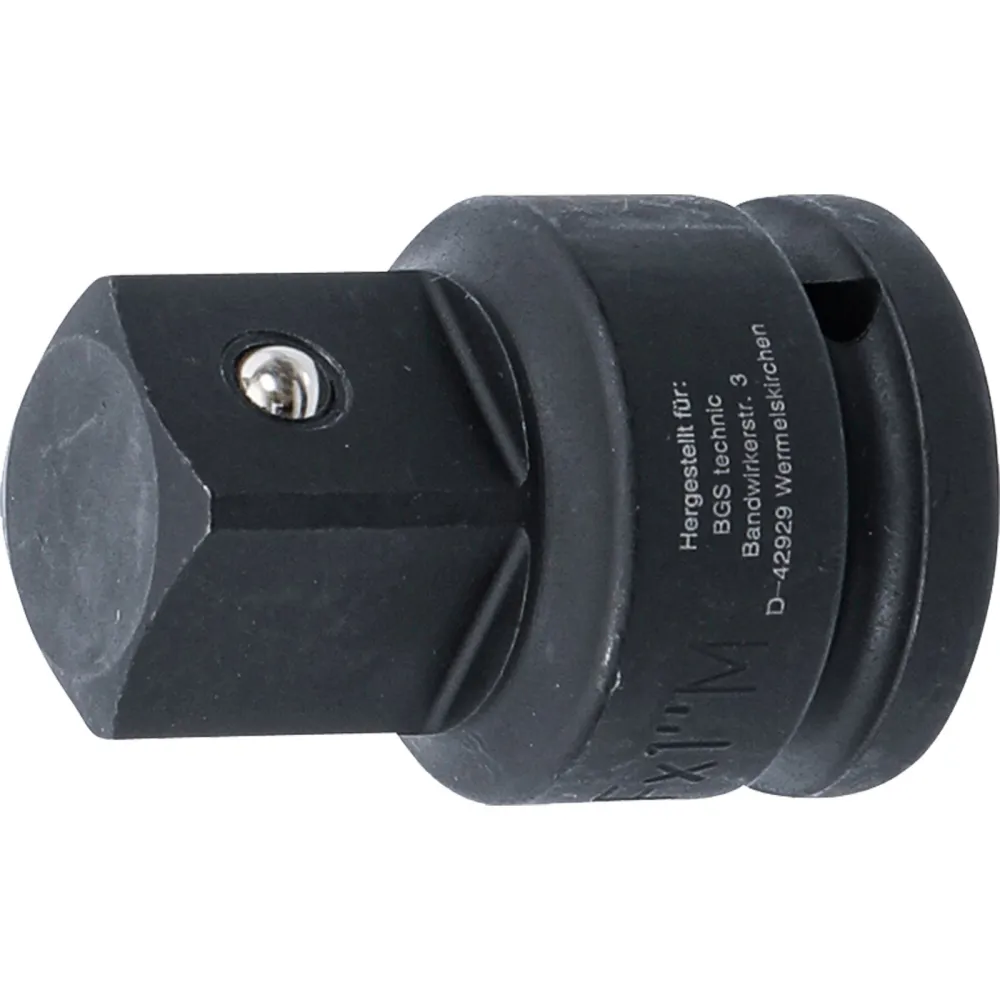 BGS Kraft-Steckschlüssel-Adapter Innenvierkant 20 mm (3/4") - Außenvierkant 25 mm (1") - 195