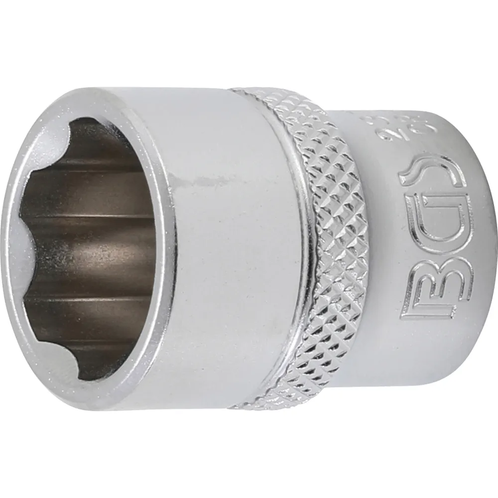 BGS Steckschlüssel-Einsatz Super Lock Antrieb Innenvierkant 10 mm (3/8") SW 15 mm - 2375