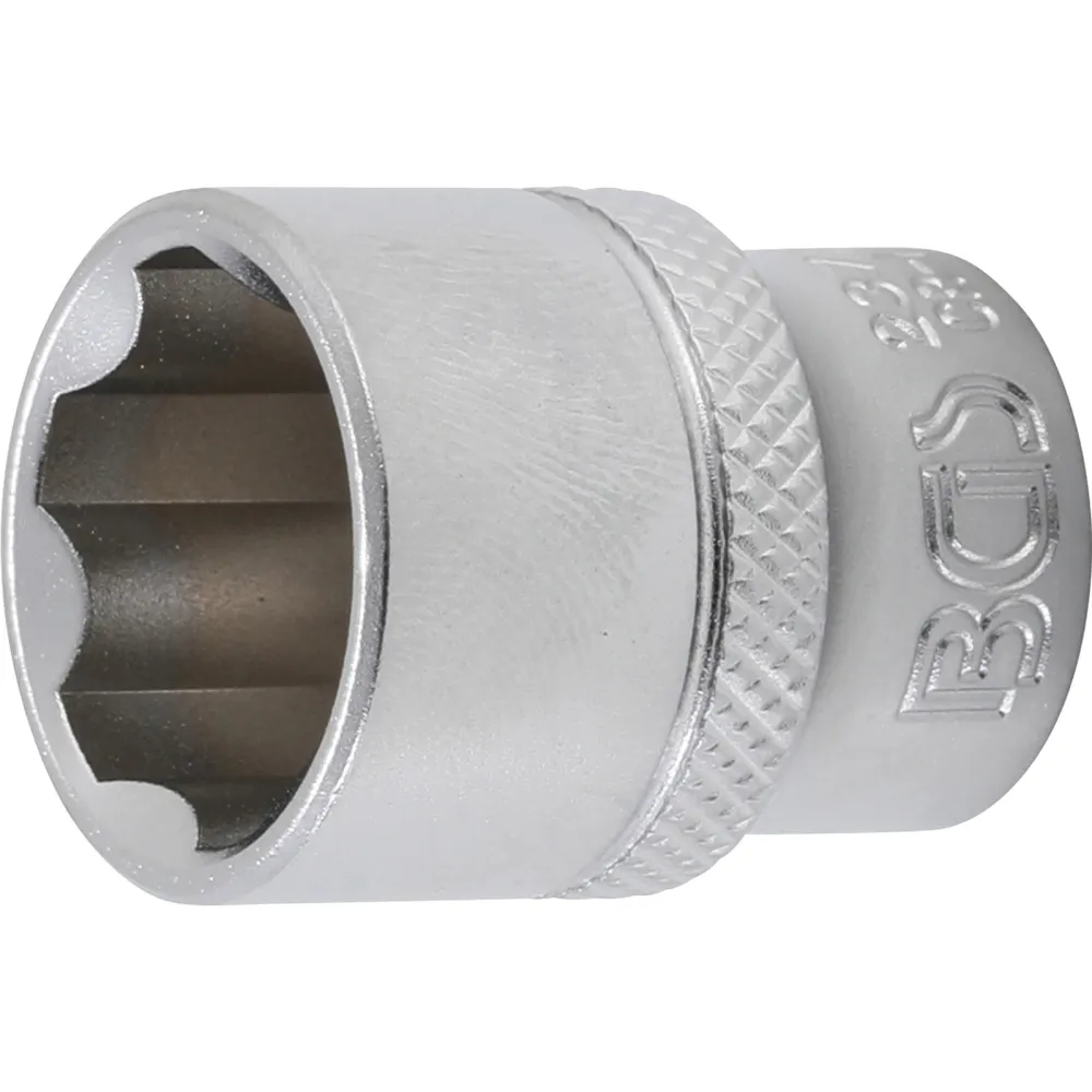 BGS Steckschlüssel-Einsatz Super Lock Antrieb Innenvierkant 10 mm (3/8") SW 17 mm - 2377