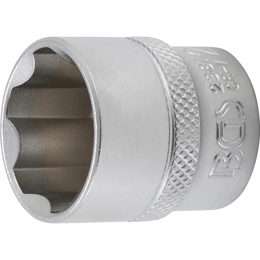 BGS Steckschlüssel-Einsatz Super Lock Antrieb Innenvierkant 10 mm (3/8") SW 21 mm - 2381