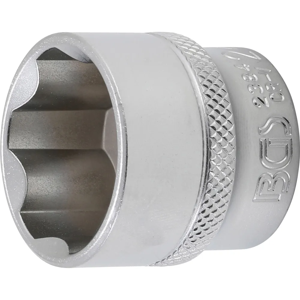 BGS Steckschlüssel-Einsatz Super Lock Antrieb Innenvierkant 10 mm (3/8") SW 24 mm - 2384