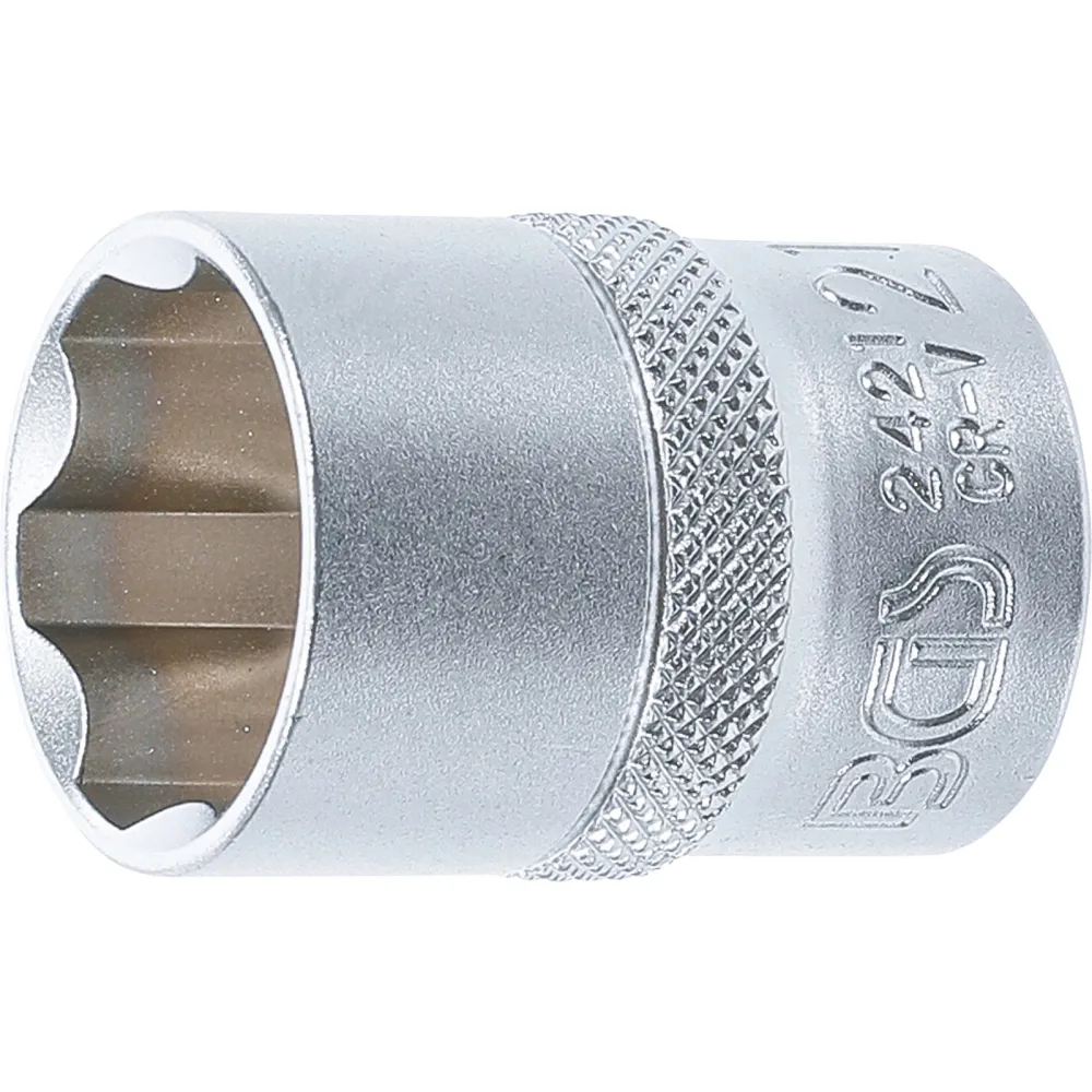 BGS Steckschlüssel-Einsatz Super Lock Antrieb Innenvierkant 12,5 mm (1/2") SW 21 mm - 2421