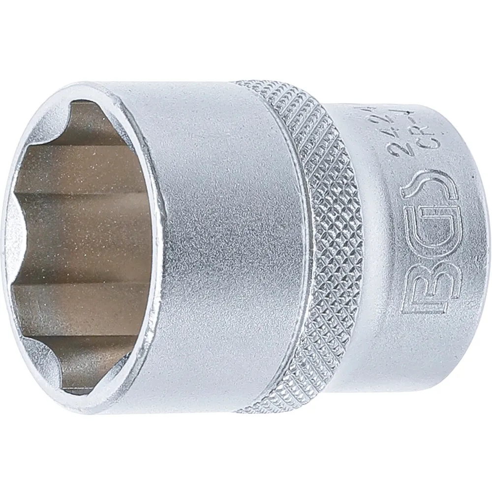 BGS Steckschlüssel-Einsatz Super Lock Antrieb Innenvierkant 12,5 mm (1/2") SW 24 mm - 2424