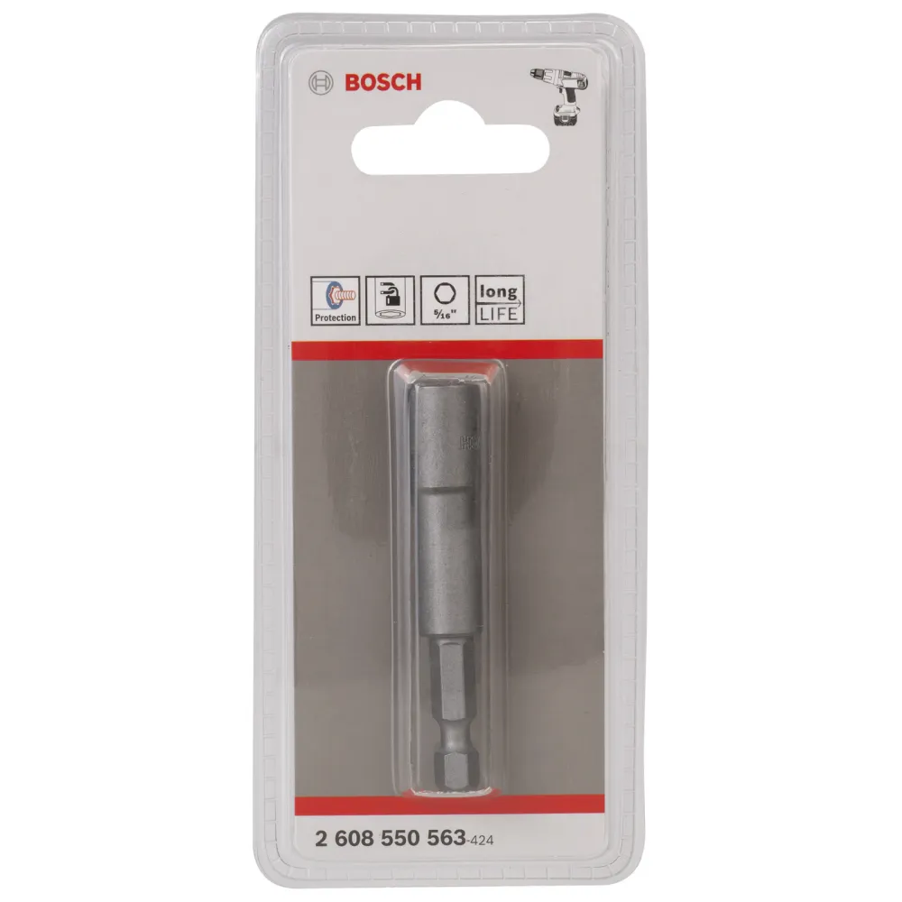 Bosch Steckschlüssel, 65 mm x 5/16, Tiefenanschlag - 2608550563
