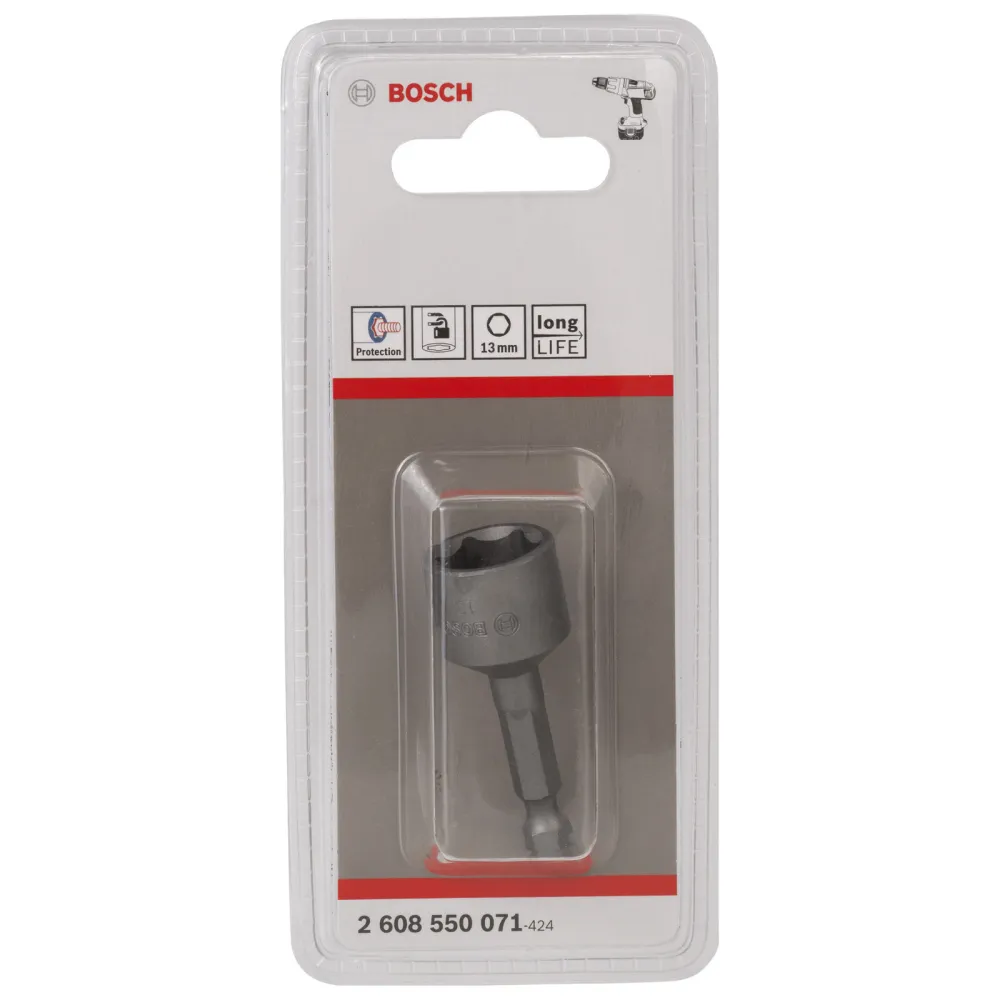 Bosch Steckschlüssel, 50 x 13 mm, M 8, mit Magnet - 2608550071
