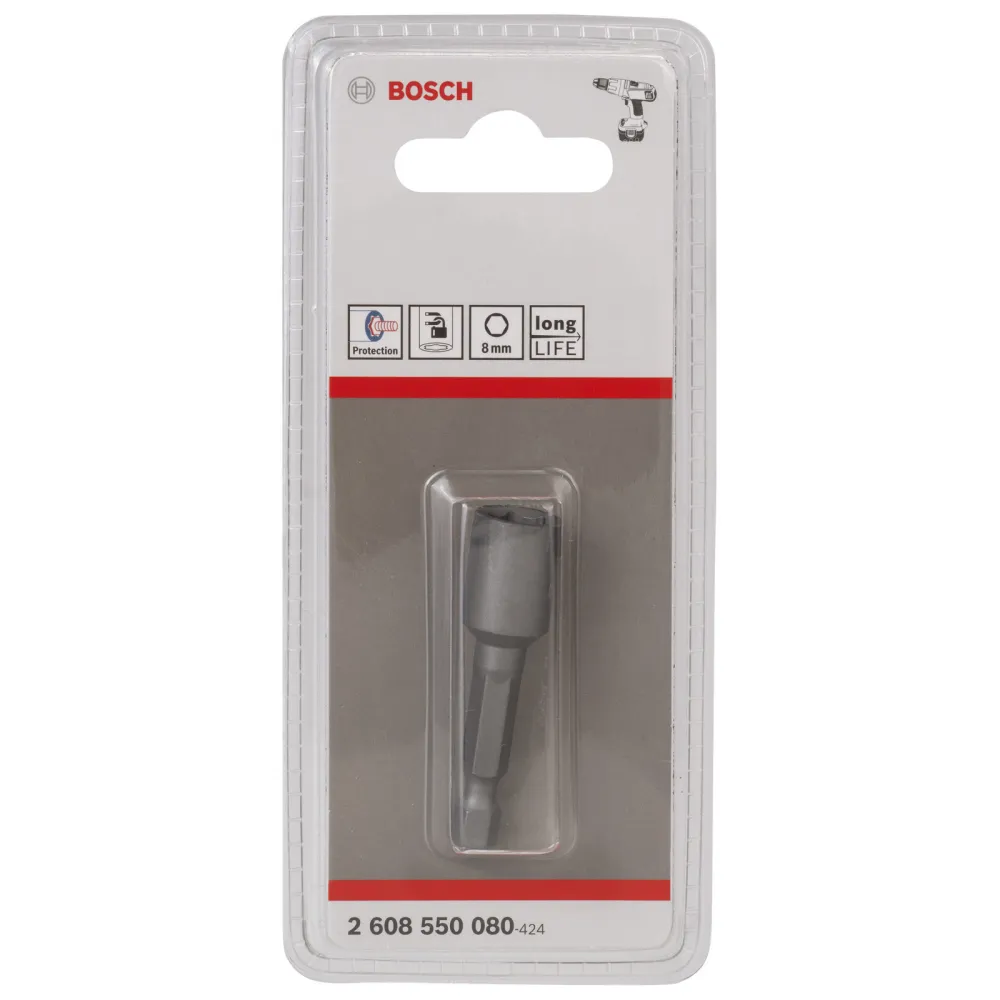 Bosch Steckschlüssel, 50 x 8 mm, M 5, mit Magnet - 2608550080