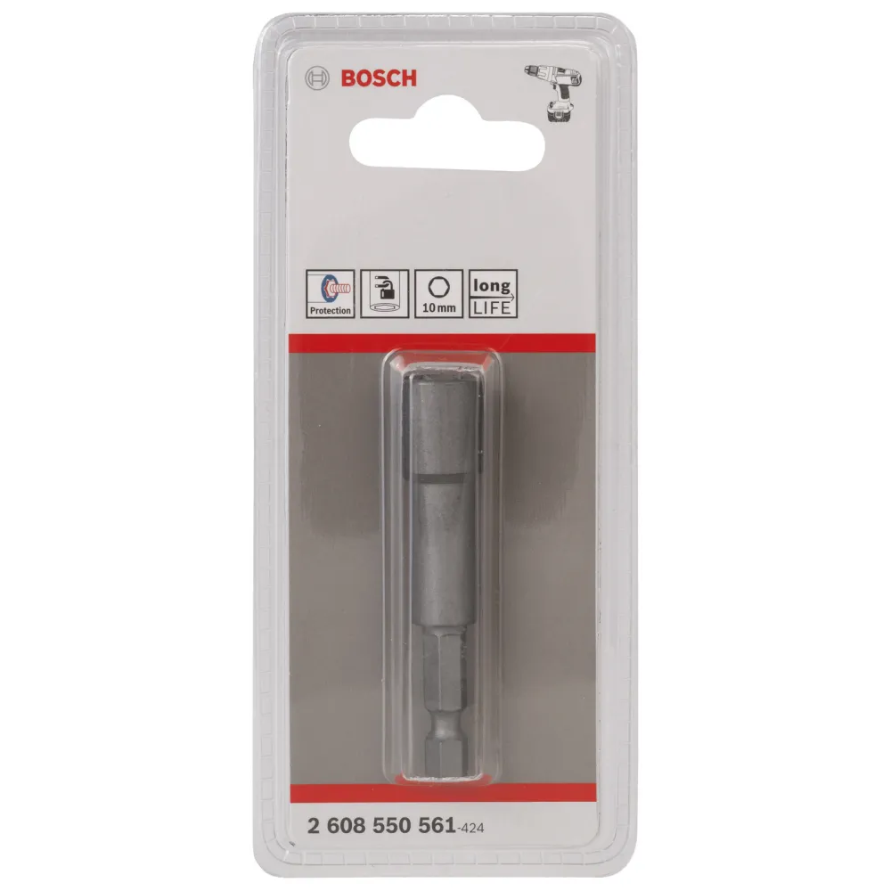 Bosch Steckschlüssel, 65 x 10 mm, M 6, Tiefenanschlag -2608550561
