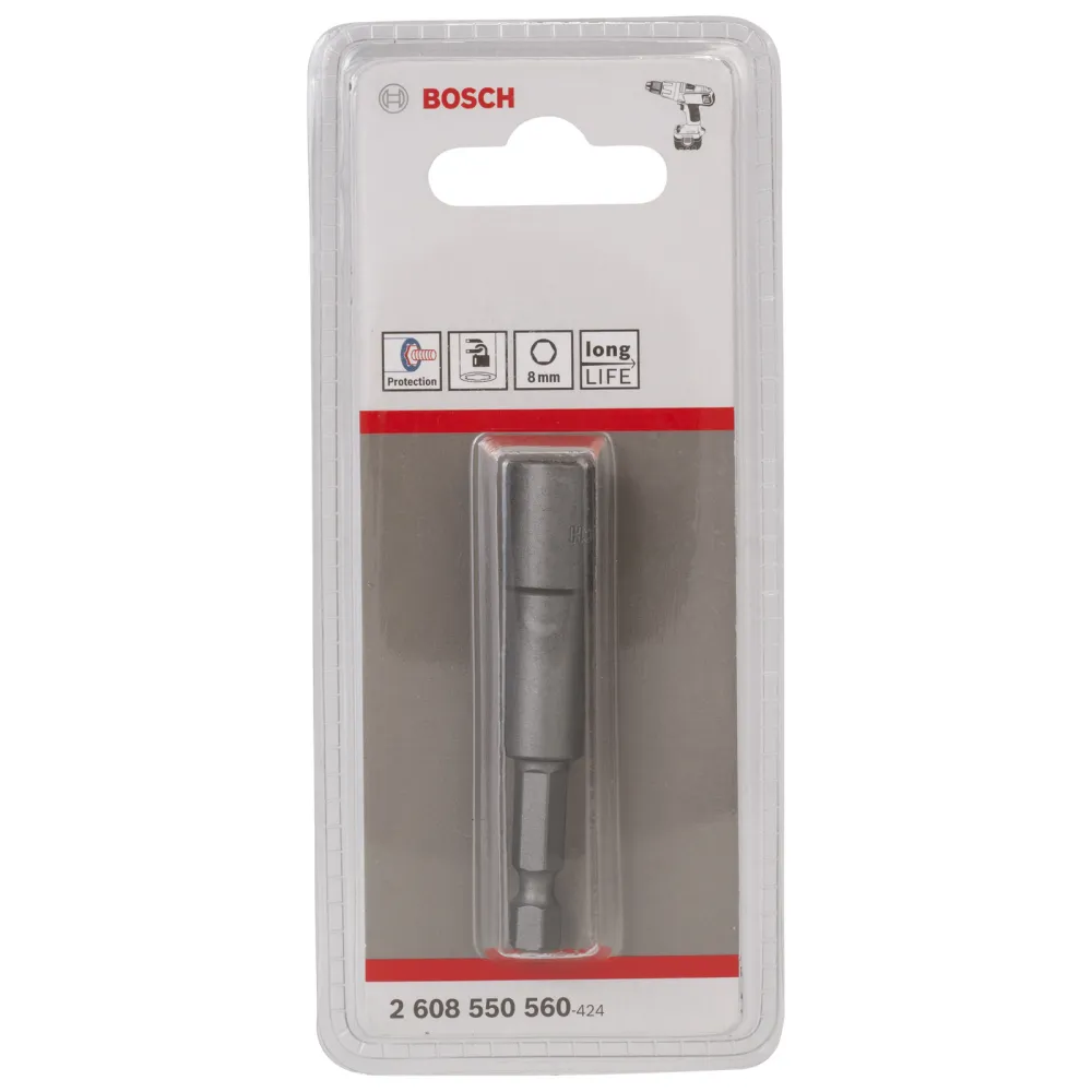 Bosch Steckschlüssel, 65 x 8 mm, M 5, Tiefenanschlag 2 607 002 586 -2608550560